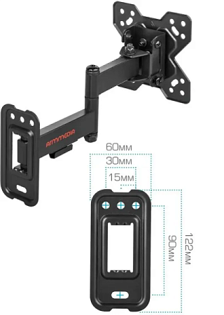Кронштейн для телевизора Arm Media MARS-6 (10-32") Черный